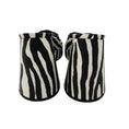 Load image into Gallery viewer, Simon Miller Black / White Slice Zebra Platform Slide-On Sandals