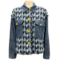 Load image into Gallery viewer, Ramy Brook Indigo Jacquard Stripe Woven Denim Blossom Jacket