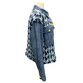 Load image into Gallery viewer, Ramy Brook Indigo Jacquard Stripe Woven Denim Blossom Jacket