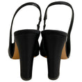Load image into Gallery viewer, Alexandre Vauthier Black Satin Slingback Pumps with Gold Cap Toe