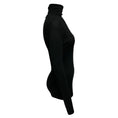 Load image into Gallery viewer, Chanel Black Long Sleeved Ribbed Knit Cashmere and Silk Turtleneck Sweater