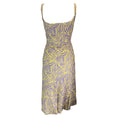 Load image into Gallery viewer, Marc Jacobs Purple / Yellow Printed Sleeveless Silk Dress
