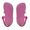 Load image into Gallery viewer, Chanel Pink Metallic 2019 Metallized Lambskin Leather Sandals