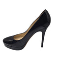 Load image into Gallery viewer, Jimmy Choo Black Round Toe Patent Leather Platform Pumps
