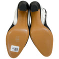 Load image into Gallery viewer, Alexandre Vauthier Black Satin Slingback Pumps with Silver Cap Toe