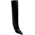 Load image into Gallery viewer, Jimmy Choo Black Leather Blake Wedge Boots