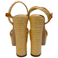 Load image into Gallery viewer, Dolce & Gabbana Natural Raffia Platform Sandals