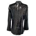 Load image into Gallery viewer, Anine Bing Black Sequined Tuxedo Style Blazer