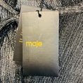 Load image into Gallery viewer, Maje Shiny Silver Argent Clunny Metallic Shirt with Ruffles and Tie Neck