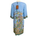 Load image into Gallery viewer, Etro Blue Floral Paisley Print Crepe Midi Dress