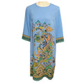 Load image into Gallery viewer, Etro Blue Floral Paisley Print Crepe Midi Dress