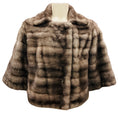 Load image into Gallery viewer, Michael Kors Taupe Grey Cropped Mink Fur Jacket