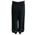 Load image into Gallery viewer, Zimmermann Black Cropped Wide Leg Pants with Lace Trim