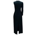 Load image into Gallery viewer, Alexander Wang Black / Nude Mesh Tulle Sleeve Asymmetric Crepe Gown