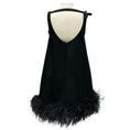 Load image into Gallery viewer, Valentino Black 2024 Feather Detailed Sleeveless Dress