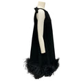 Load image into Gallery viewer, Valentino Black 2024 Feather Detailed Sleeveless Dress