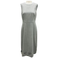 Load image into Gallery viewer, Peserico Light Grey Sleeveless Wool Sheath Dress