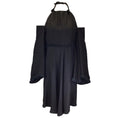 Load image into Gallery viewer, CALLAS Black Ambra Cady Cold Shoulder Halter Dress