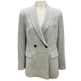 Load image into Gallery viewer, Peserico Stone Grey Cashmere Wool Gauze Blazer