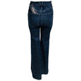 Load image into Gallery viewer, Veronica Beard Indigo Rinse Crosbie High Rise Wide Leg Jeans with Rhinestones