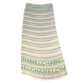 Load image into Gallery viewer, Chanel Green Multi Printed Long Sheer Silk Scarf
