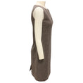 Load image into Gallery viewer, Kiton Grey / Brown Multi Sleeveless Plaid Wool Dress