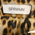 Load image into Gallery viewer, SPRWMN Tan / Brown Multi Animal Print Silk Chiffon Wide Leg Trousers