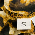 Load image into Gallery viewer, SPRWMN Tan / Brown Multi Animal Print Silk Chiffon Wide Leg Trousers