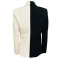 Load image into Gallery viewer, L'Agence Ecru / Black Kenzie Colorblock Double Breasted Blazer