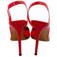 Load image into Gallery viewer, Alexandre Vauthier Red PVC Raquel Slingback Pumps with Crystal Embellishments