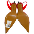Load image into Gallery viewer, Alexandre Vauthier Red PVC Raquel Slingback Pumps with Crystal Embellishments