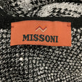Load image into Gallery viewer, Missoni Silver / Black Metallic Chevron Paillette Knit Sleeveless Maxi Dress