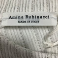 Load image into Gallery viewer, Amina Rubinacci White / Silver Metallic Ribbed Knit Jacket