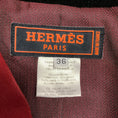 Load image into Gallery viewer, Hermes Brick Red Button Front Wool Riding Equestrian Jacket with Black Velvet Collar