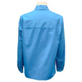 Load image into Gallery viewer, Loro Piana Bright Blue Eyelet Sleeve Cotton Blouse
