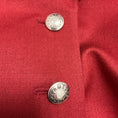 Load image into Gallery viewer, Hermes Brick Red Button Front Wool Riding Equestrian Jacket with Black Velvet Collar
