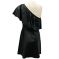 Load image into Gallery viewer, A.L.C. Black One Shoulder Lamb Leather Kahlo Mini Dress