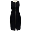 Load image into Gallery viewer, Marni Black Sleeveless Zip Front Dress