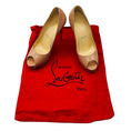 Load image into Gallery viewer, Christian Louboutin Nude Patent Leather Open Toe Pump