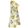 Load image into Gallery viewer, Lela Rose Cream / Yellow / Pink Multi Floral Printed Short Sleeved V-Neck Flared Cotton Dress