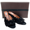 Load image into Gallery viewer, Alaia Black Suede Confetti Mules