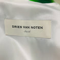 Load image into Gallery viewer, Dries Van Noten Green / White Striped Cotton Jacket with Belt