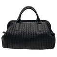 Load image into Gallery viewer, Bottega Veneta Black Intrecciato Woven Leather Doctor Tote Bag