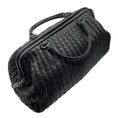 Load image into Gallery viewer, Bottega Veneta Black Intrecciato Woven Leather Doctor Tote Bag