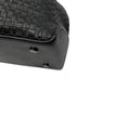 Load image into Gallery viewer, Perrin Paris Black Woven Leather Satchel Top Handle Bag