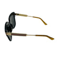 Load image into Gallery viewer, Gucci Black / Gold / Red / Green Web Detail GG Logo Oversized Acetate and Metal Sunglasses
