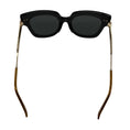 Load image into Gallery viewer, Gucci Black / Gold / Red / Green Web Detail GG Logo Oversized Acetate and Metal Sunglasses