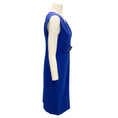 Load image into Gallery viewer, Versace Royal Blue 2011 Sleeveless V-Neck Crepe Midi Dress