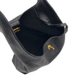Load image into Gallery viewer, Chanel Black / Gold Hardware Chain Strap Leather Hobo Bag
