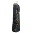 Load image into Gallery viewer, Aquilano Rimondi Charcoal Grey / Brown Rose Jacquard Cocktail Dress